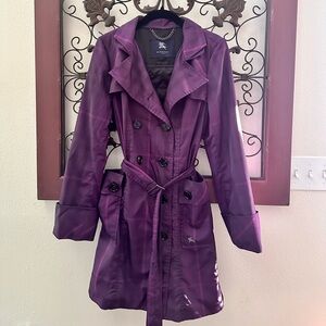 Burberry Women's Deep Purple Trench Coat